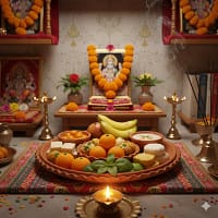 CLay Single thaki in puja room Handmade Terracotta Clay Plate | Traditional Earthenware Serving Platter | 11.9 Inch