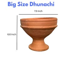 Clay Dhunachi Handcrafted Terracotta Dhunachi for Puja and Festivals