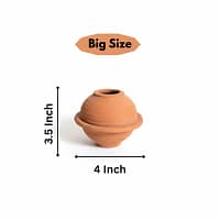 Doat 5 Bharatsastra Clay Doat for Saraswati Puja & Vidyarambha | Handcrafted Earthen Ink Pot/Dawat