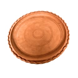 Clay Thali Handmade Terracotta Clay Plate | Traditional Earthenware Serving Platter | 11.9 Inch