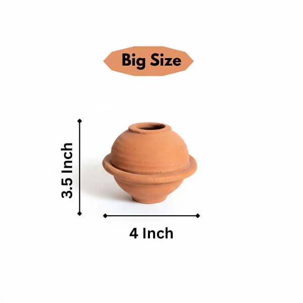 Doat 5 Bharatsastra Clay Doat for Saraswati Puja & Vidyarambha | Handcrafted Earthen Ink Pot/Dawat