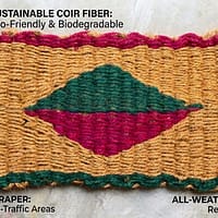 COCONUT COIR 2 Coconut Coir Door Mat for Home Entrance, Natural Coir Doormat